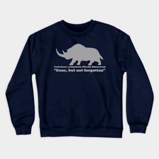 Coelodonta antiquitatis (Woolly Rhinoceros) Front Design Crewneck Sweatshirt
